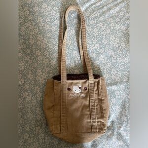 vintage hello kitty corduroy bag